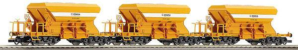 Set of 3 Hopper cars COMSA<br /><a href='images/pictures/Roco/66060.jpg' target='_blank'>Full size image</a>